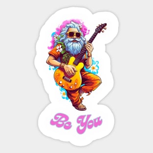 Tie Dye Hippie Be you - Funny Quote Sticker